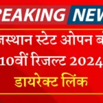 Rajasthan State Open Board 10th Result 2024 Link