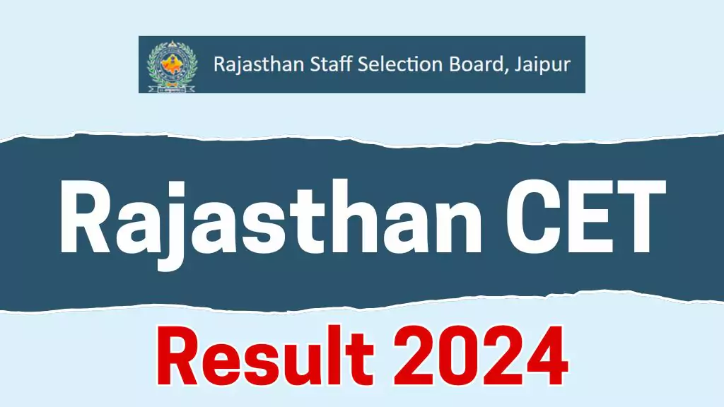 Rajasthan CET Result 2024